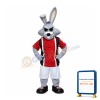 Sport Gray Rabbit Mascot Costume