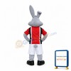 Sport Gray Rabbit Mascot Costume