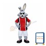 Sport Gray Rabbit Mascot Costume