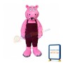 Funny Pink Hippo Mascot Costume