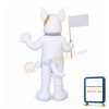 Cute Lightweight White Dog Mascot Costume