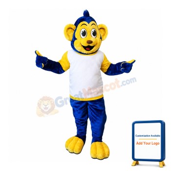 Blue Monkey Mascot Costume