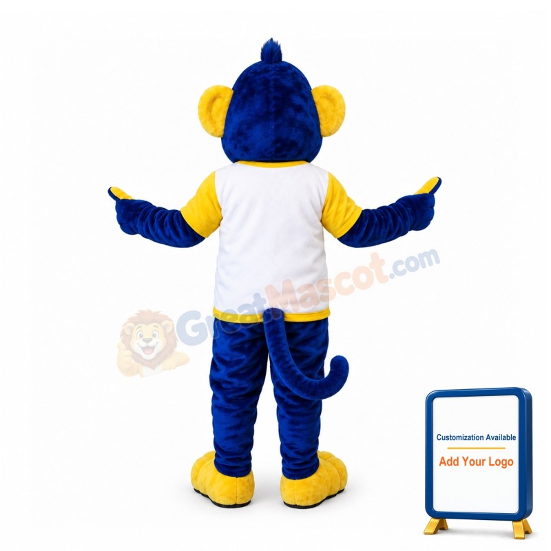 Blue Monkey Mascot Costume
