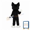 Super Cute Black & White Cat Mascot Costume