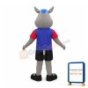 Smiling Rhino Mascot Costume