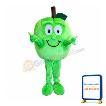 Green Apple Mascot Costume