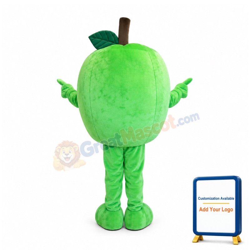 Green Apple Mascot Costume