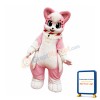 Pink & White Cat Mascot Costume