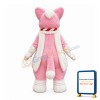 Pink & White Cat Mascot Costume