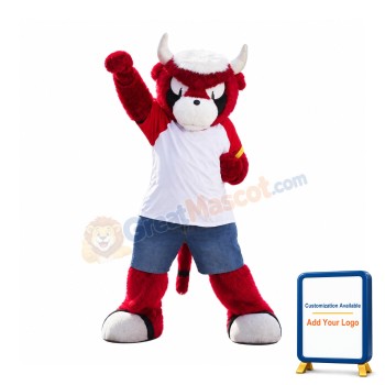 Sport Red Bull Mascot Costume