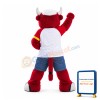 Sport Red Bull Mascot Costume