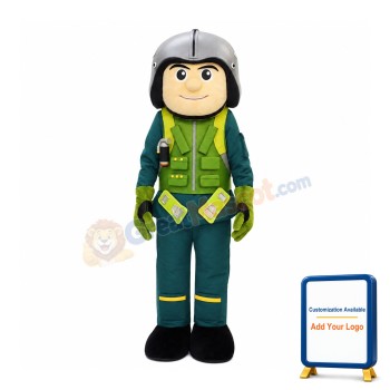 Pilot Man Mascot Costume