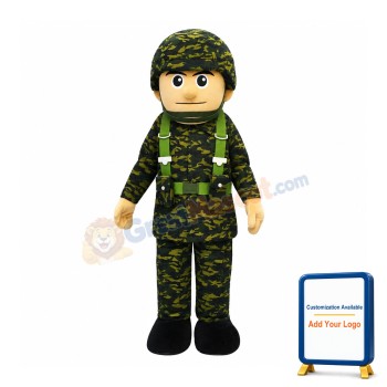 Military Man Mascot Costume