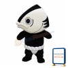 Black & White Fish Mascot Costume