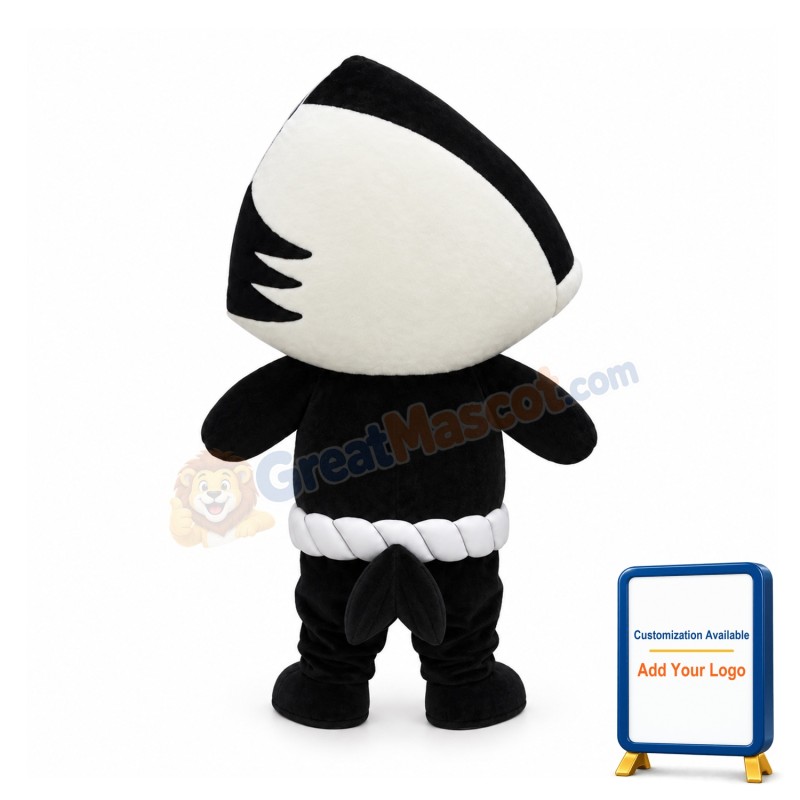 Black & White Fish Mascot Costume