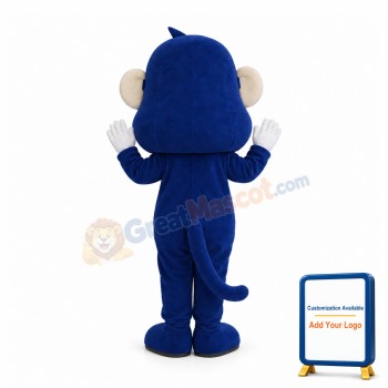 Happy Lightweight Blue Monkey Mascot Costume