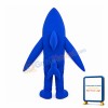 Lightweight Blue Shark Mascot Costume