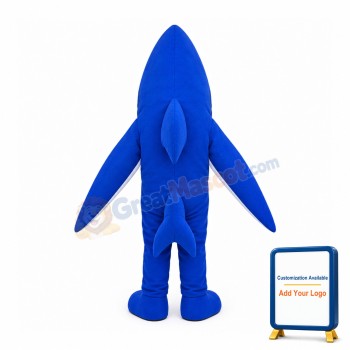 Lightweight Blue Shark Mascot Costume
