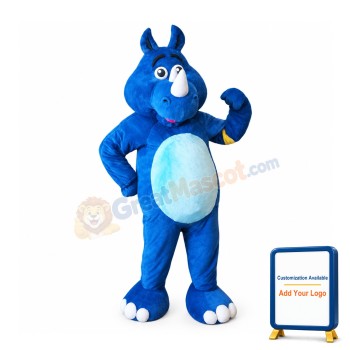 Best Quality Blue Rhino Mascot Costume