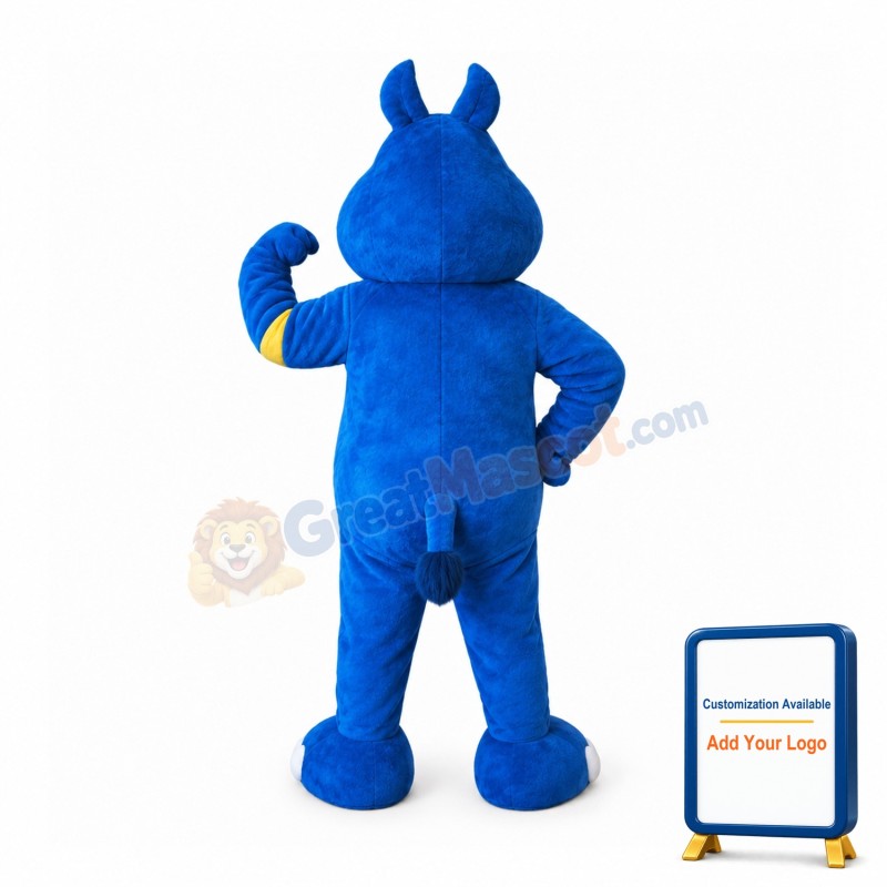 Blue Rhino Mascot Costume