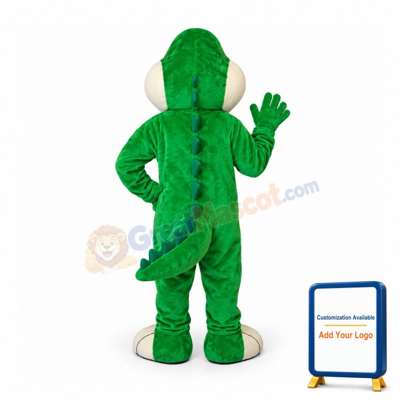 Friendly Lightweight Green Crocodile Mascot Costume