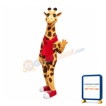 Happy Lightweight Giraffe Mascot Costume