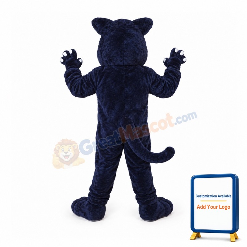 Fierce Blue Panther Mascot Costume