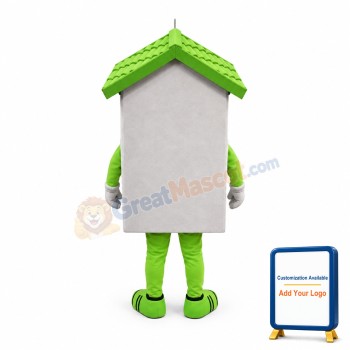 Green Lightweight House Mascot Costume