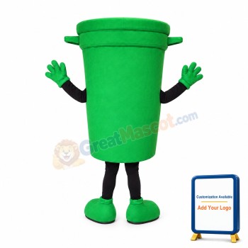 Green Bin Mascot Costume