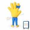 Yellow Hand Mascot Costume