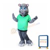 Shy Hippo Mascot Costume