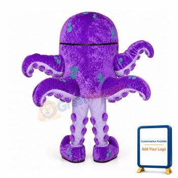 Happy Lightweight Octopus Mascot Costume