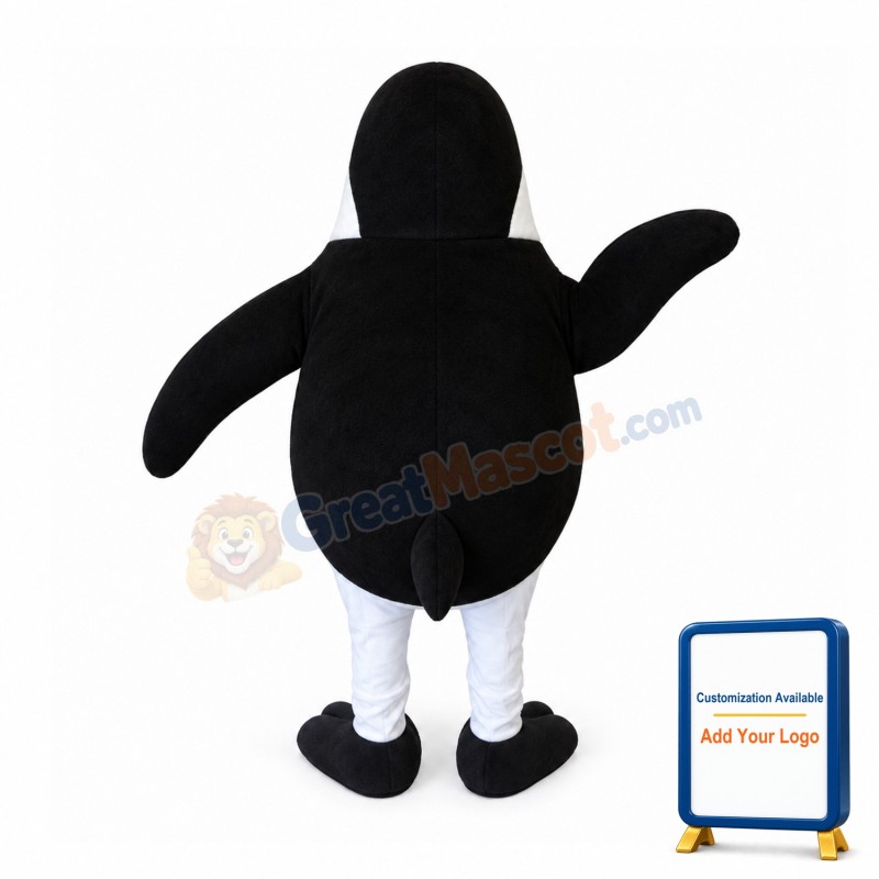 Black Penguin Mascot Costume