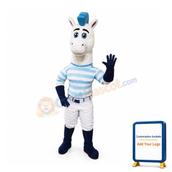 White Sport Hose Mascot Costume
