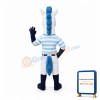 White Sport Hose Mascot Costume