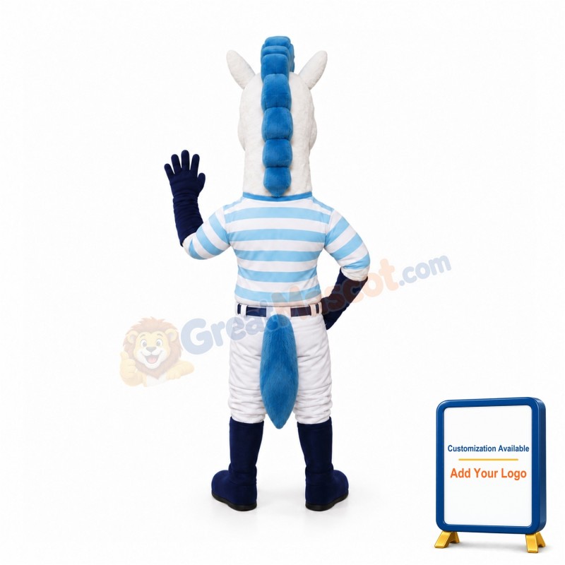 White Sport Hose Mascot Costume