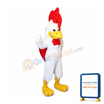Muscle Rooster Mascot Costume
