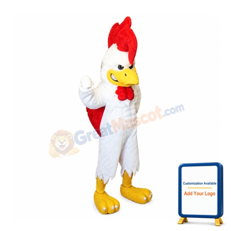 Muscle Rooster Mascot Costume