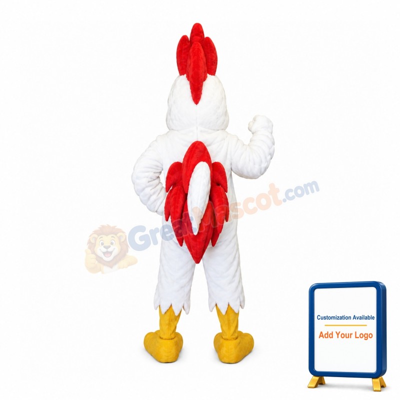 Muscle Rooster Mascot Costume