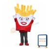 French Fries Mascot Costume