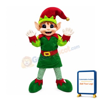 Christmas Elf Mascot Costume