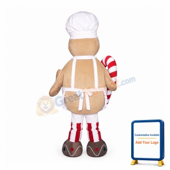 Gingerbread Man Mascot Costume