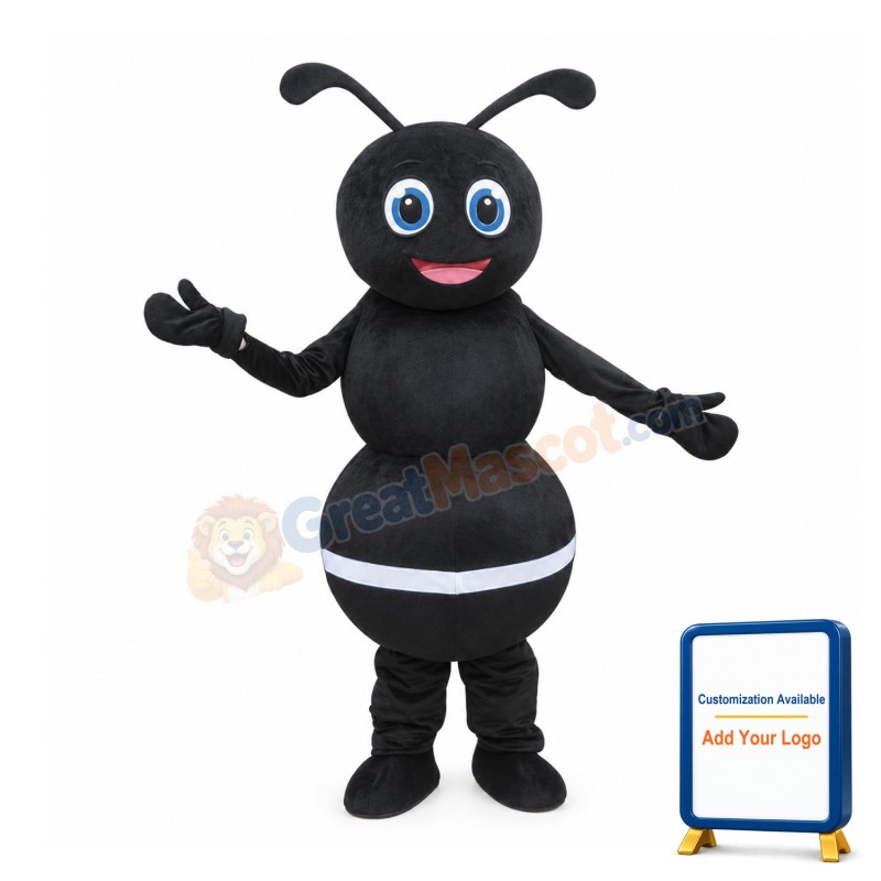 Black Ant Mascot Costume