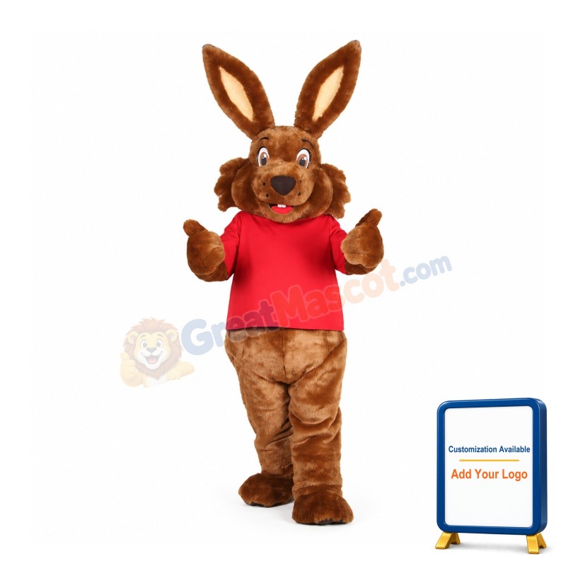 Chocolate Bunny Mascot Costume