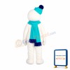 Smiling Snowman Mascot Costume