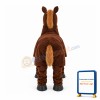 Happy Two Person Horse Mascot Costume