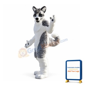 Super Cute Husky Mascot Costume