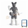 Super Cute Husky Mascot Costume