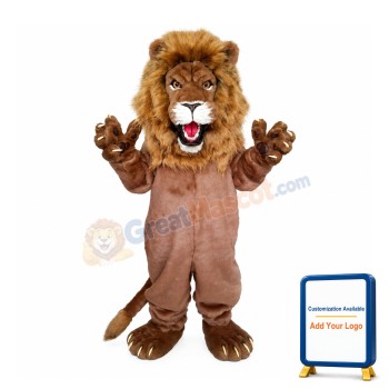 Powerful Lion Mascot Costume
