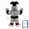 White Long Furry Monkey Mascot Costume